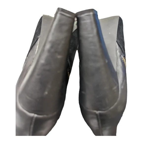 Steve Madden Jannyce Black Suede Leather Ankle Boots Size 8M - Picture 11 of 12